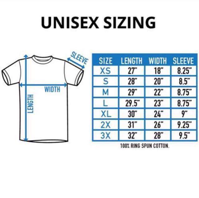 Fye Shirt Size Chart