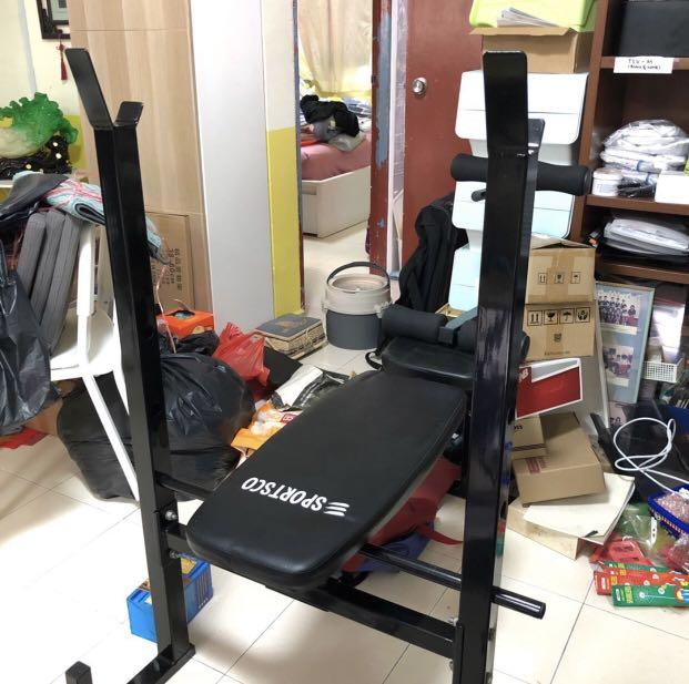 Gym Workout Bench Press With Rack Sports Weights Gym Equipment