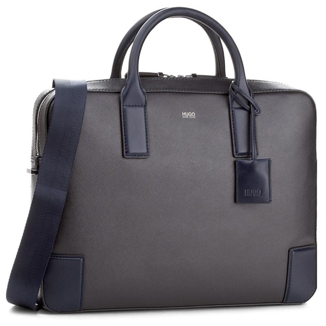 Hugo Boss Leather Notebook / Laptop / Document Bag, Luxury, Bags ...