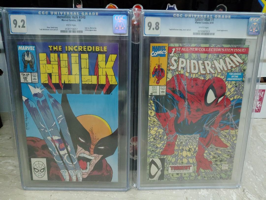 Hulk 340 Spider Man 1 Cgc Marvel Comics Hobbies Toys Books Magazines Comics Manga On Carousell