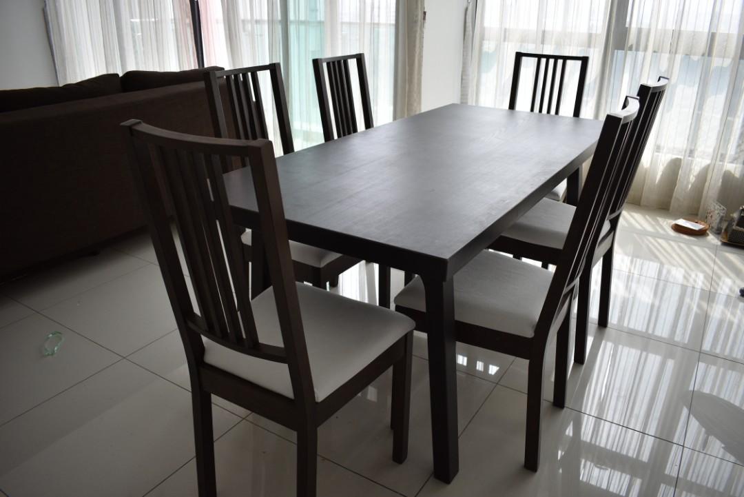Ikea Dining Table Set In Excellent Condition Home Furniture Furniture On Carousell