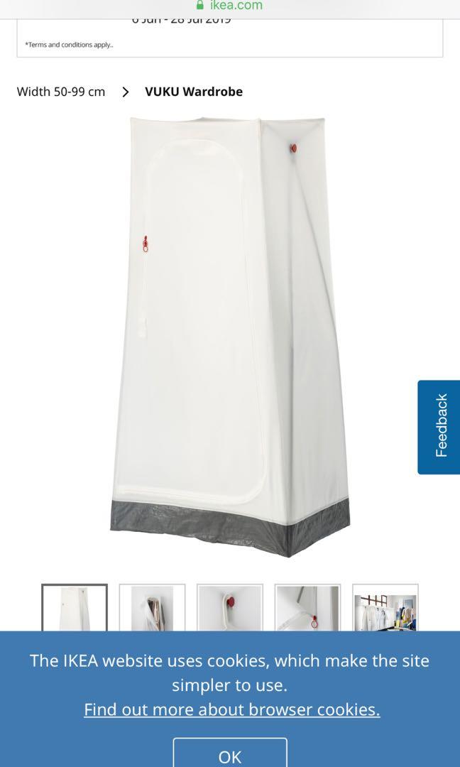 Ikea Vuku Wardrobe Furniture Others On Carousell