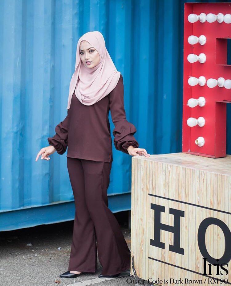 Iris suit, Women's Fashion, Muslimah Fashion, Tops on Carousell
