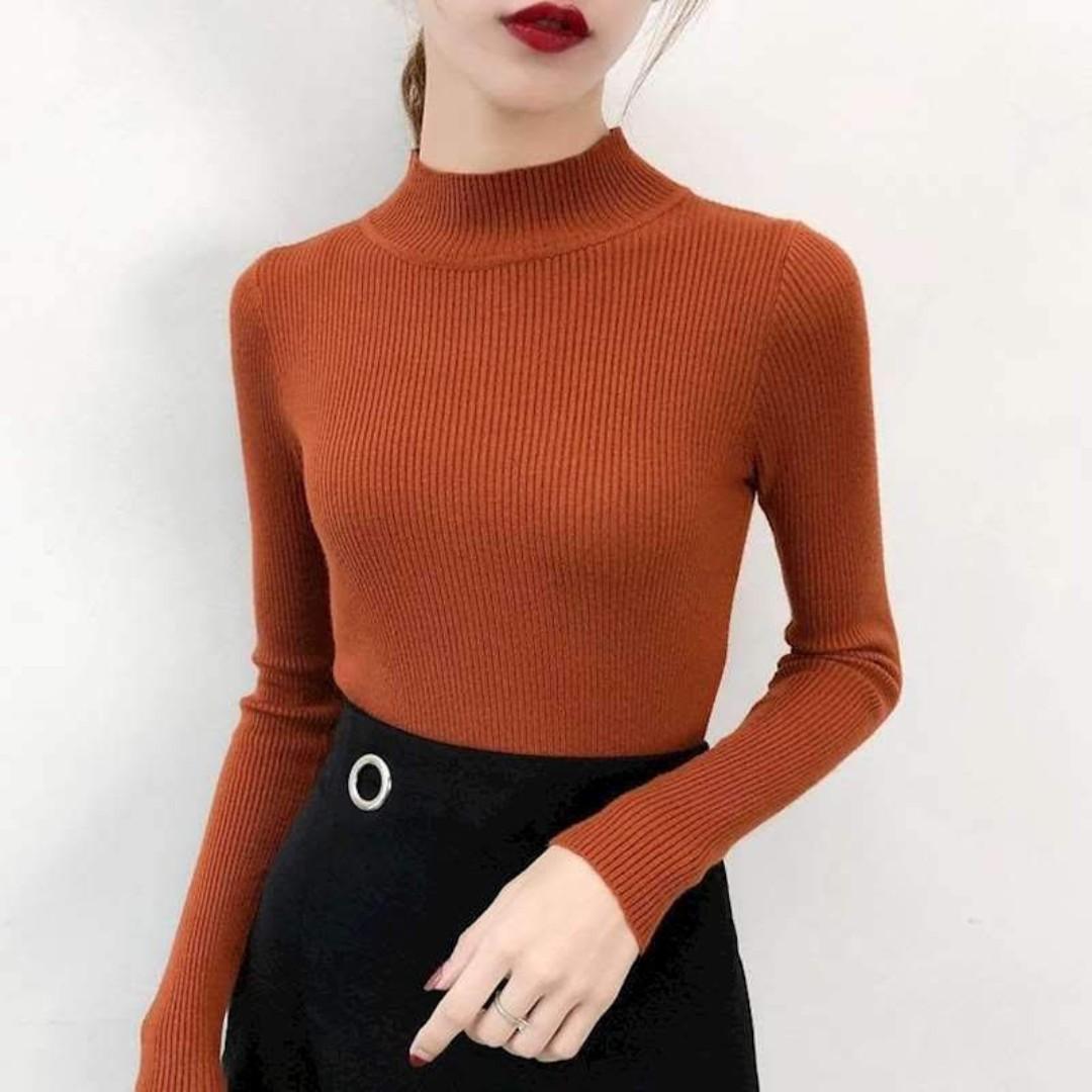 Knitted Sweater Long Sleeve Bodycon Style