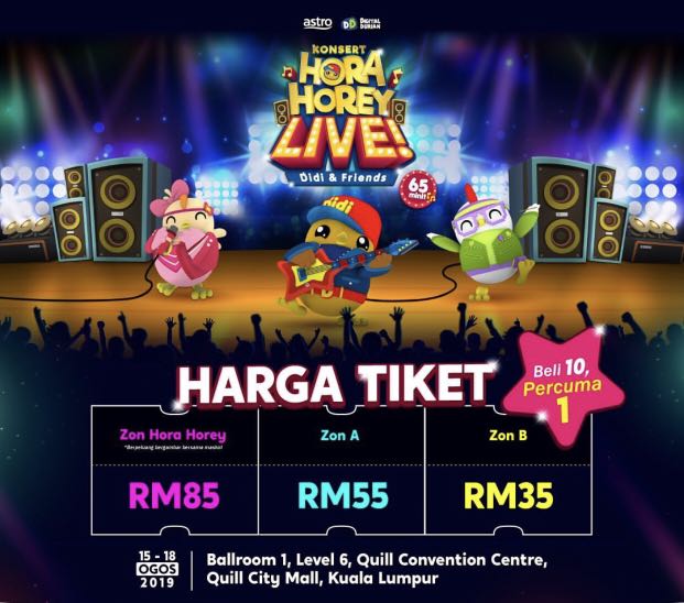 Konsert Hora Horey Live Didi & Friends, Tickets & Vouchers, Event 