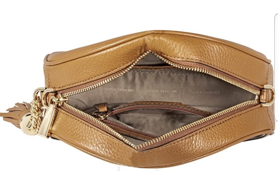 Michael Kors Ginny half moon crossbody bag Acorn Luxury Bags Wallets on Carousell