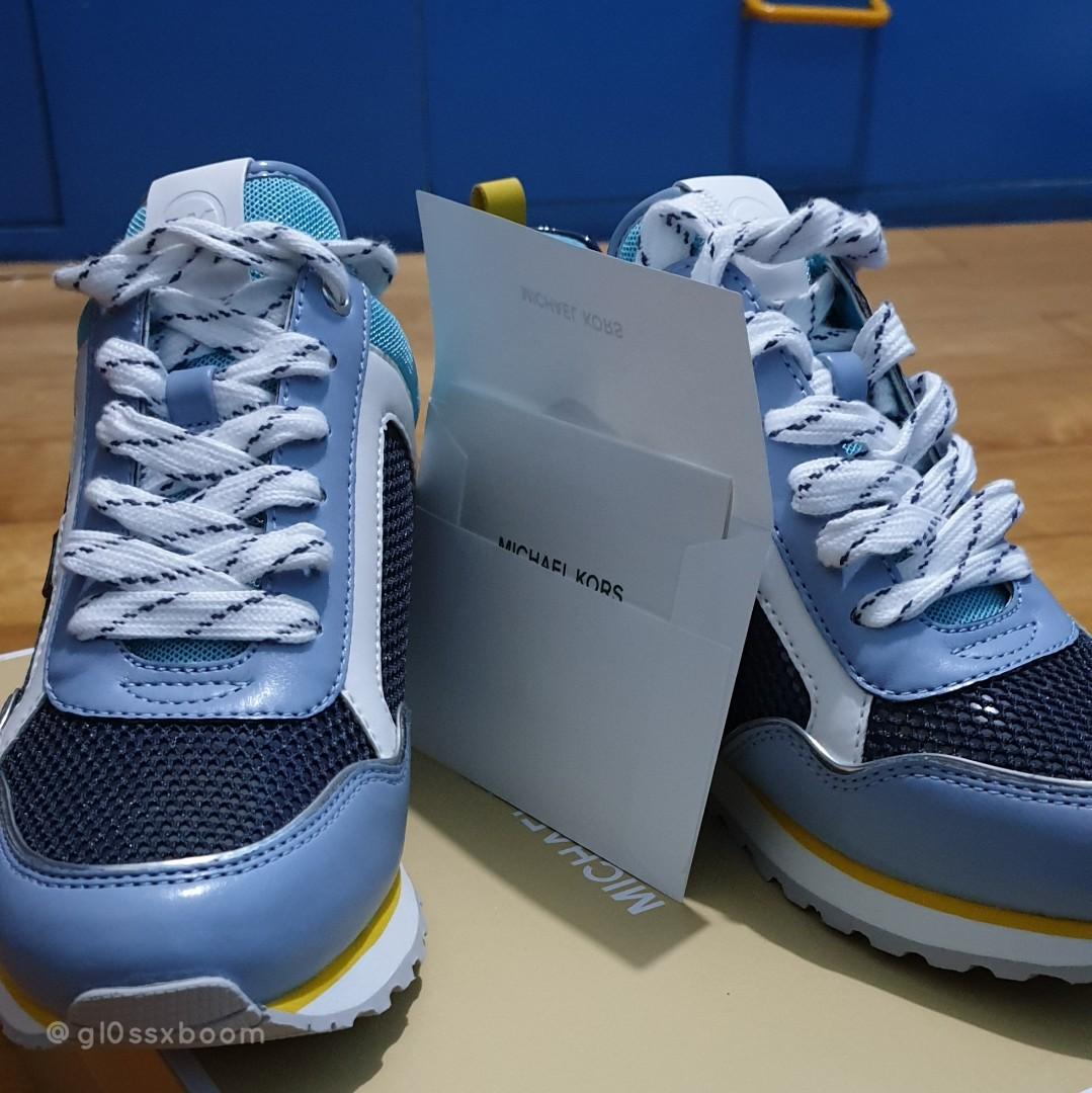 michael kors trainers womens blue
