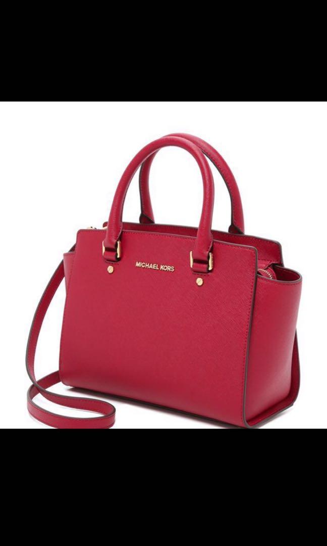 michael kors handbags red color