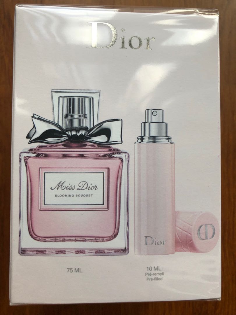 Miss Dior Blooming Bouquet 75ml + 10ml refillable travel spray, Beauty