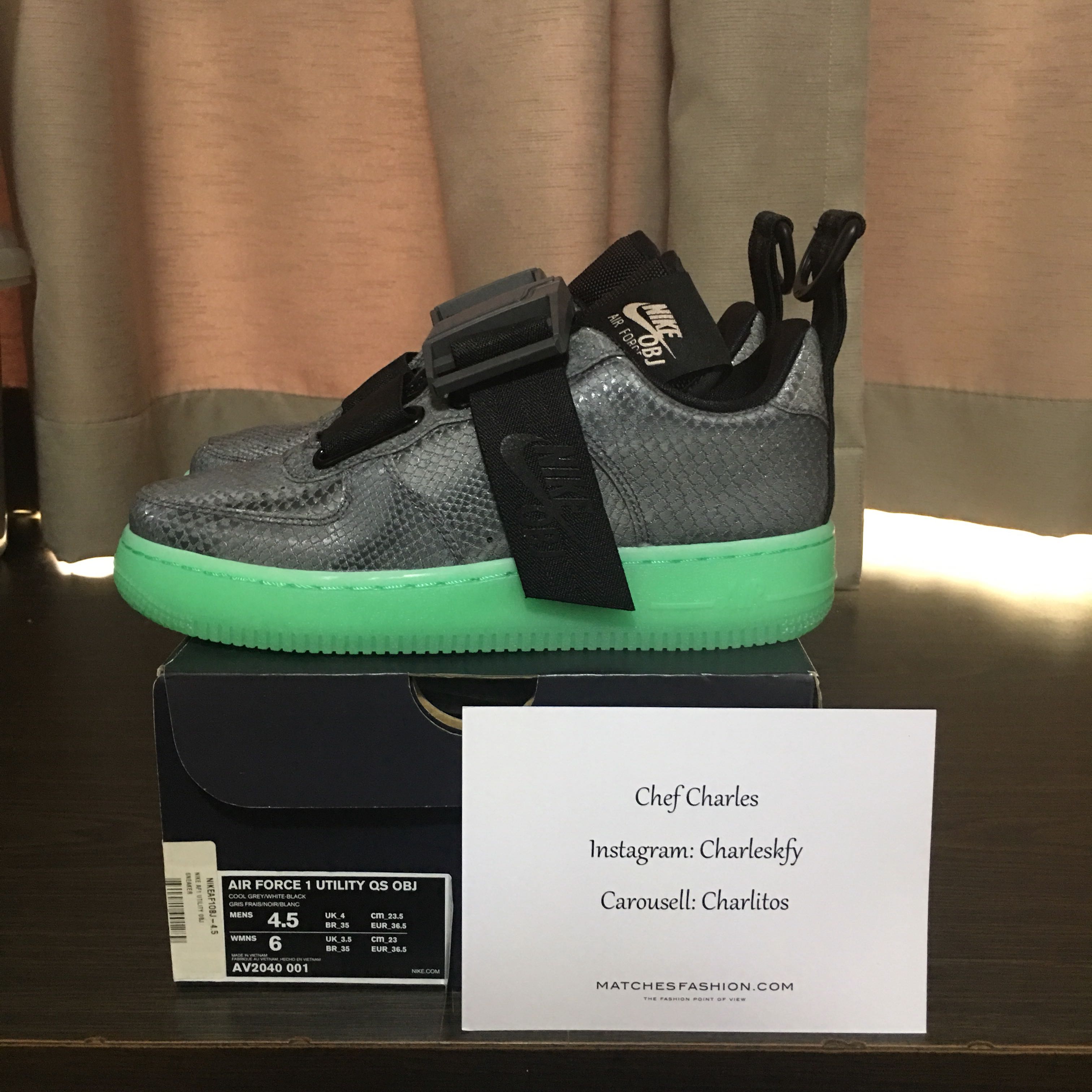 OBJ AF1 Utility Men s Fashion Footwear Sneakers on Carousell