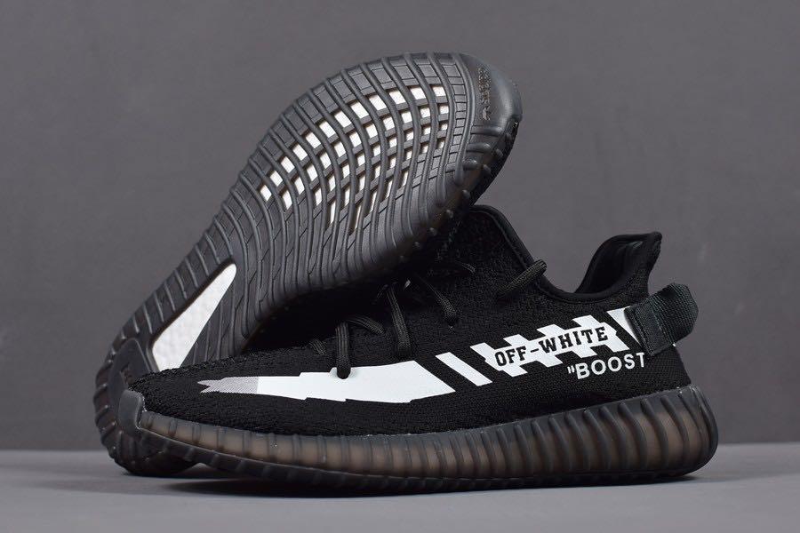 off white yeezys black