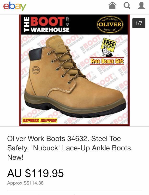 oliver work boots ebay
