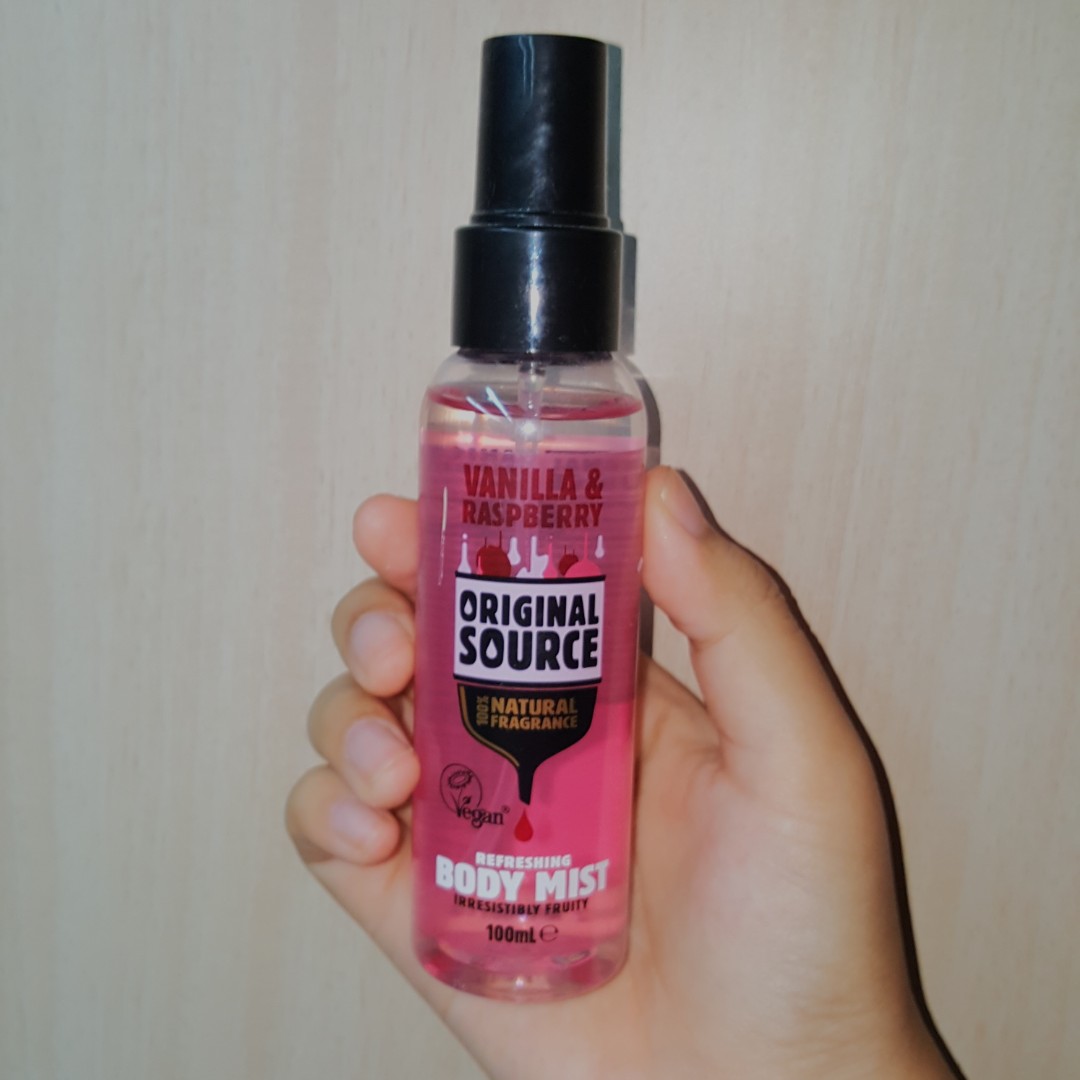 Original source vanilla store & raspberry body mist