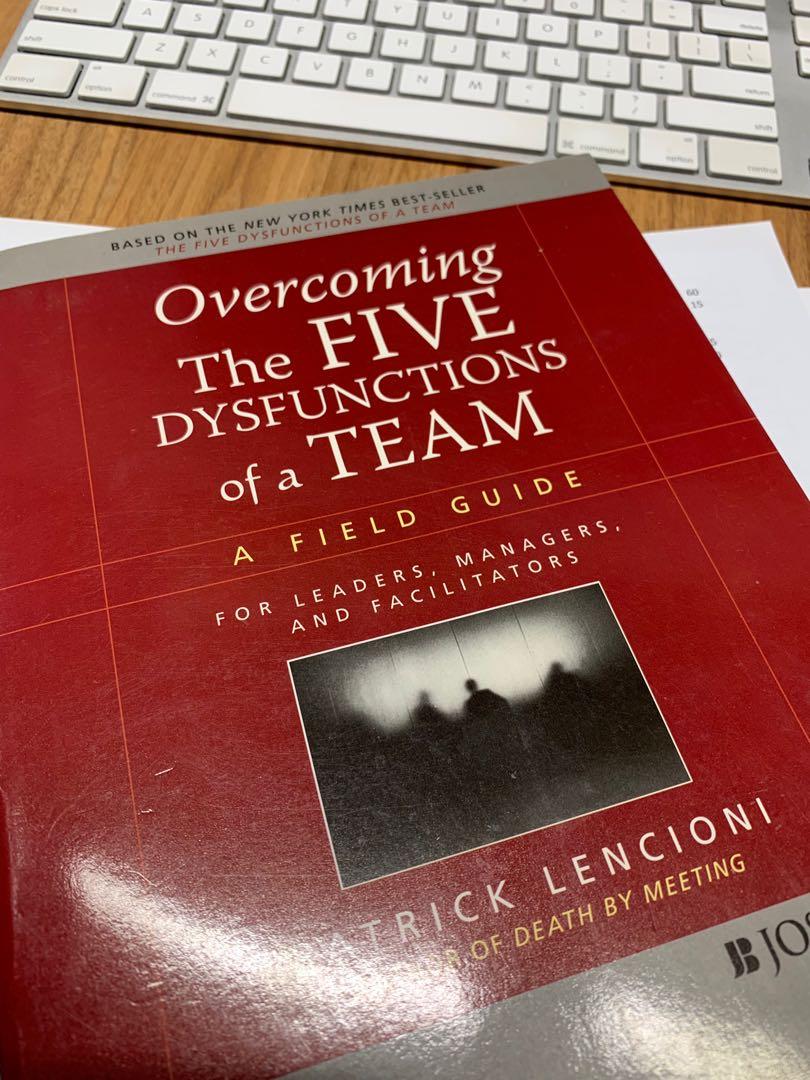 Overcoming The Five Dysfunctions Of A Team Books Stationery