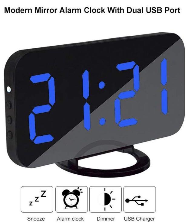 Oxoqo Led Digital Alarm Clock Desk With Usb Powered Large Oxoqo Led Digital Alarm Clock Desk
