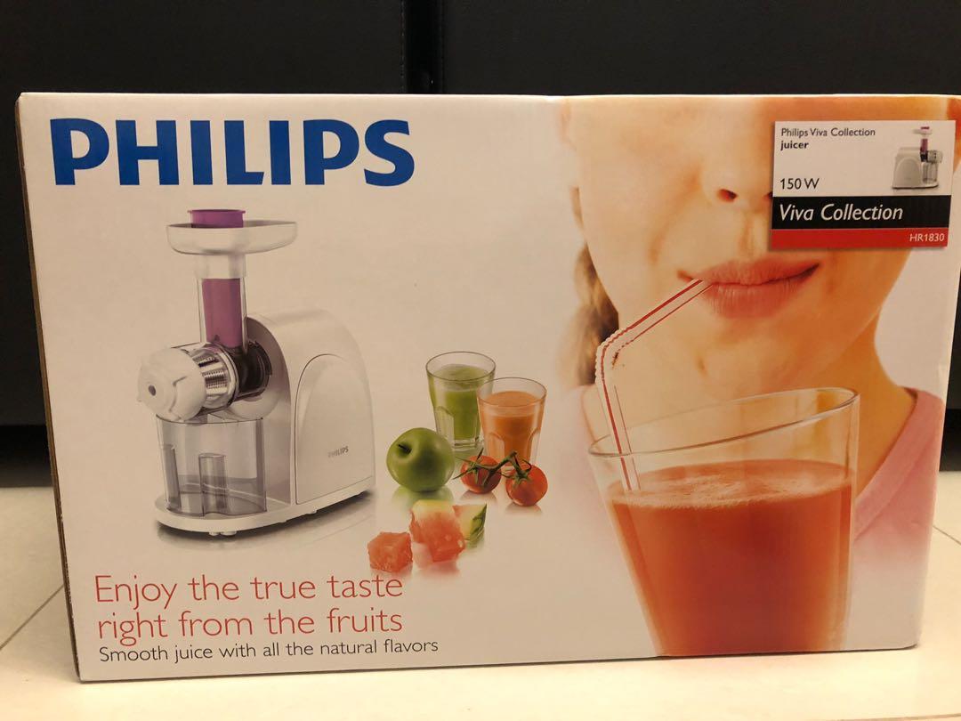 Philips HR1830 Viva collection Slow Juicer, TV & Home Appliances