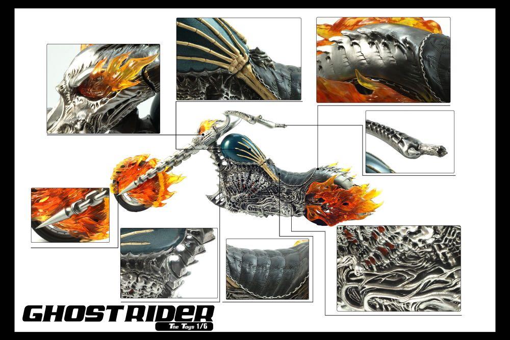 [PO] VF02A / VF02B 1/6 Scale Ghost Rider Motorcycle (Lighting Ver ...