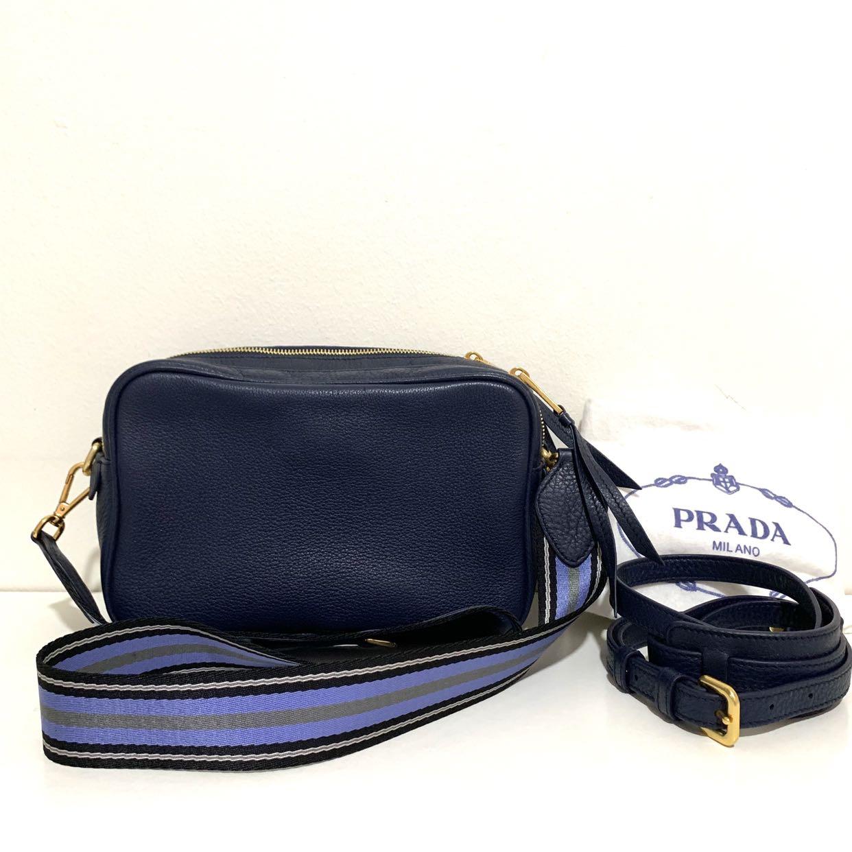 prada double zip sling bag