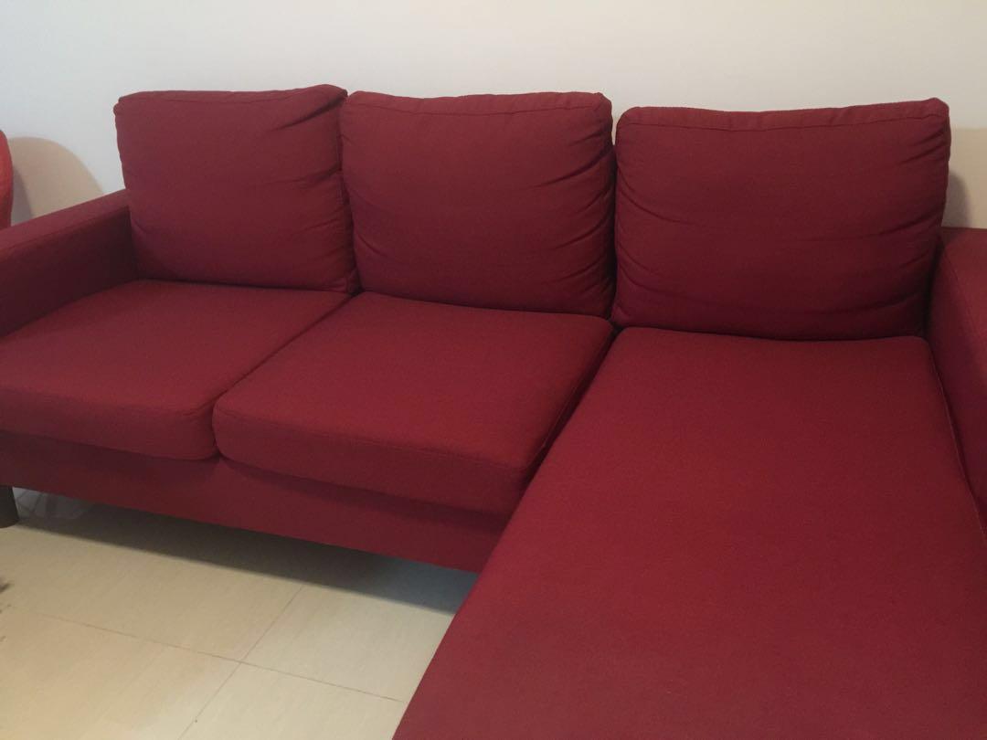 Red Wine Sofa For Sale Furniture Sofas On Carousell