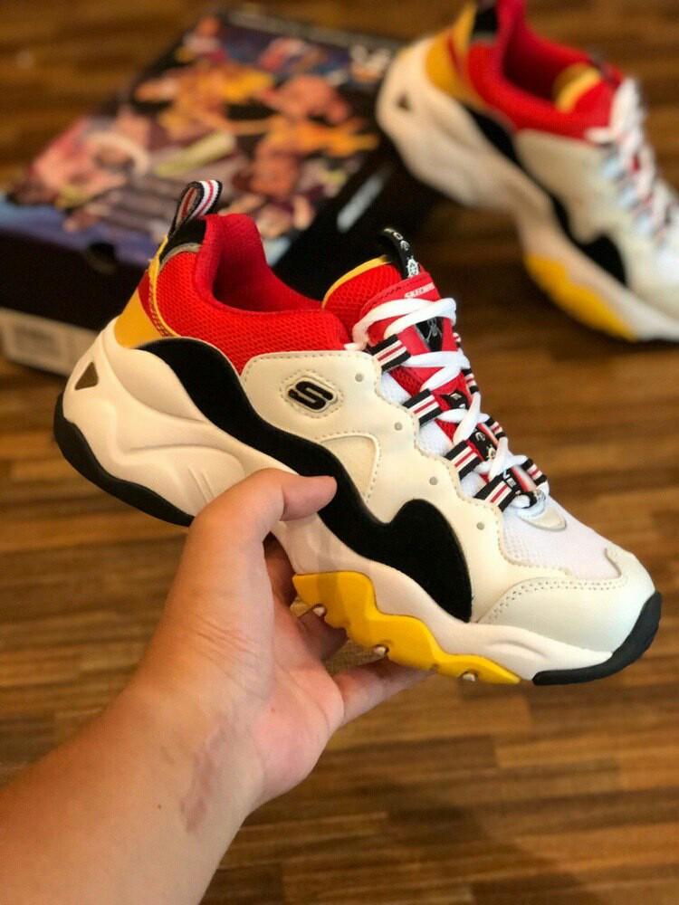 Skechers memory foam red sales