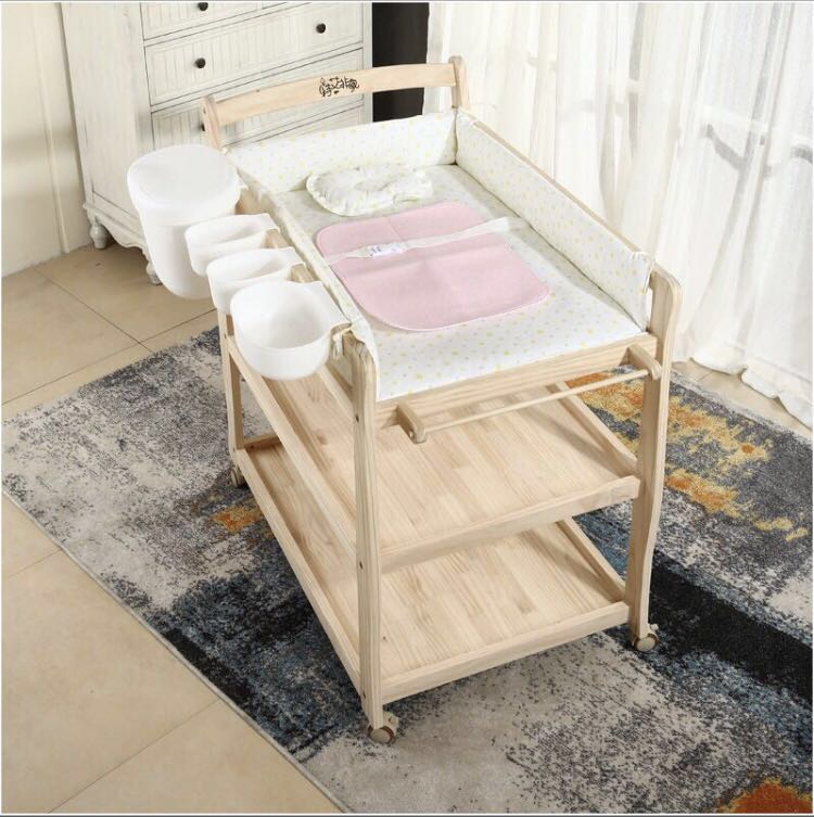 solid wood changing table