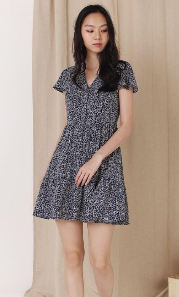 sonia dress navy
