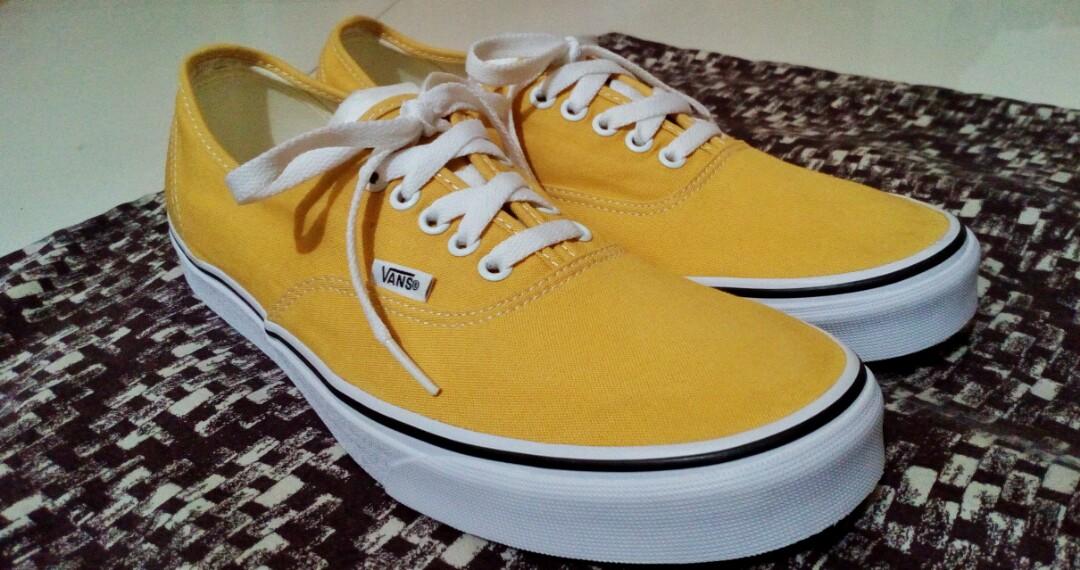vans slip on ochre