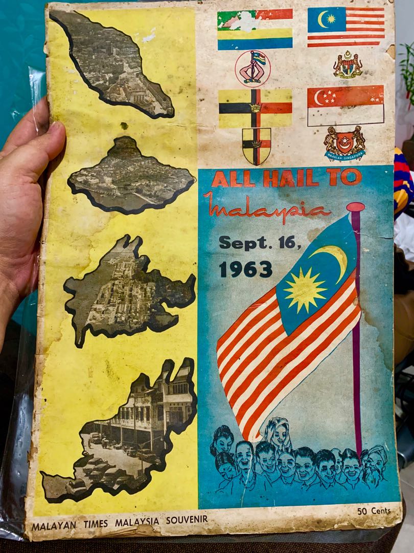 Vintage Commemorative Issue Malaysia Day 1963 Featuring Malaya