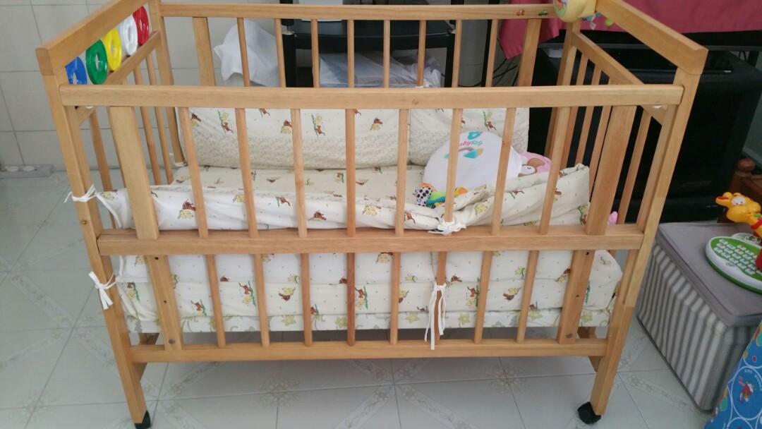wooden cot for sale
