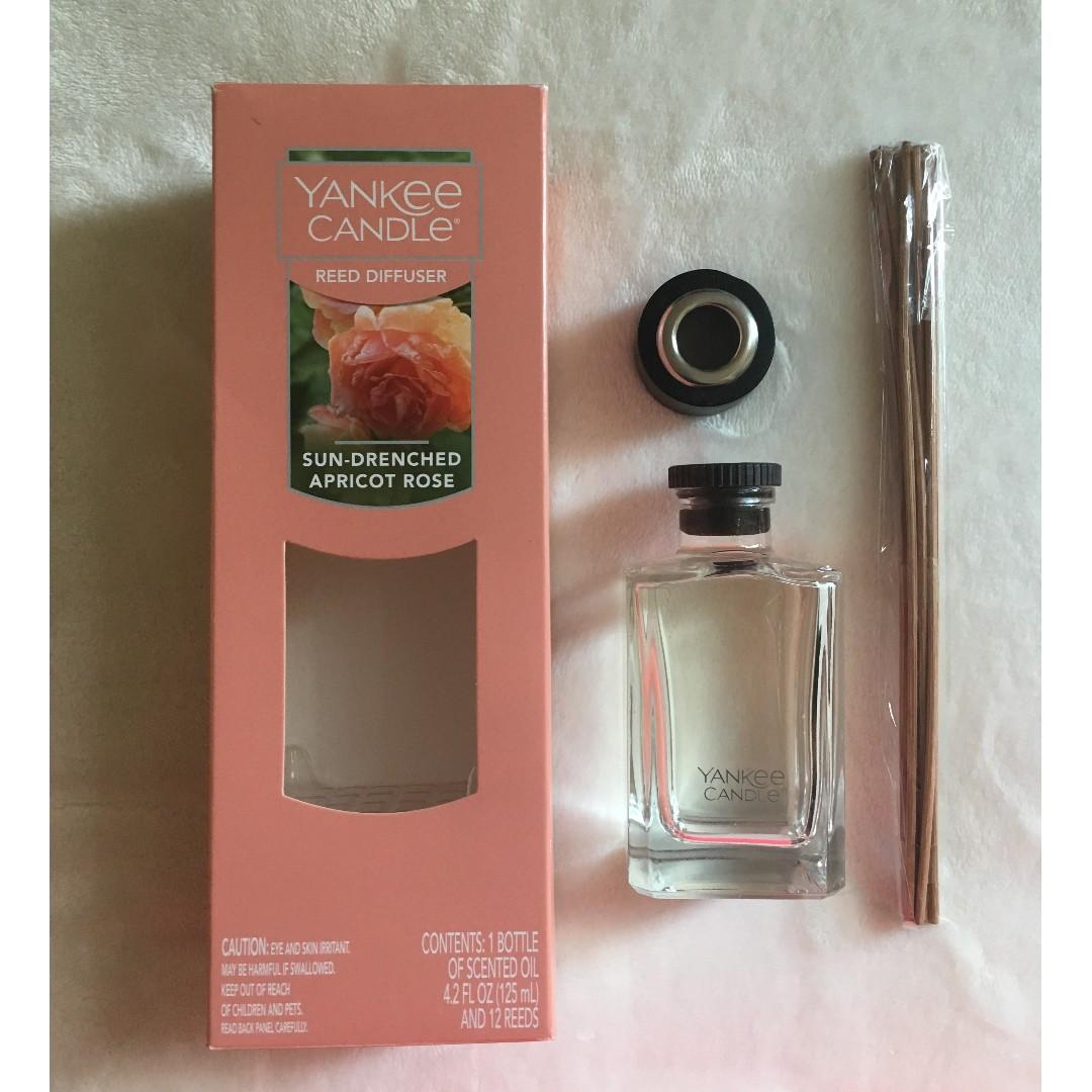 Yankee Candle Sun Drenched Apricot Rose Reed Diffuser Furniture