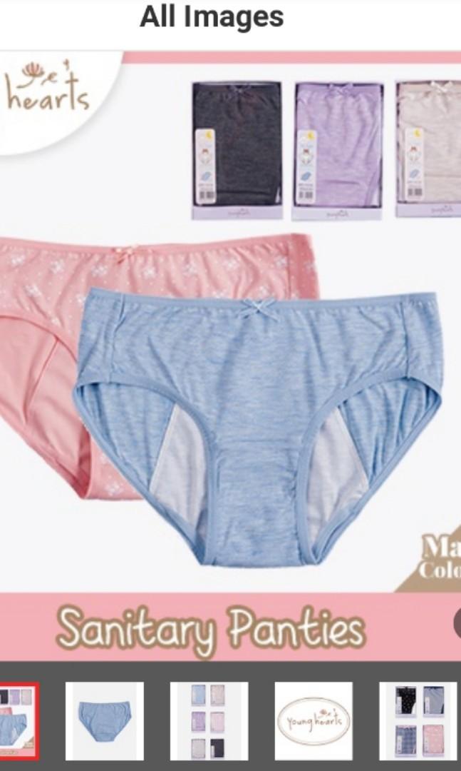 Young Heart Sanitary Panty Large Size Blue Hips 94 98cm