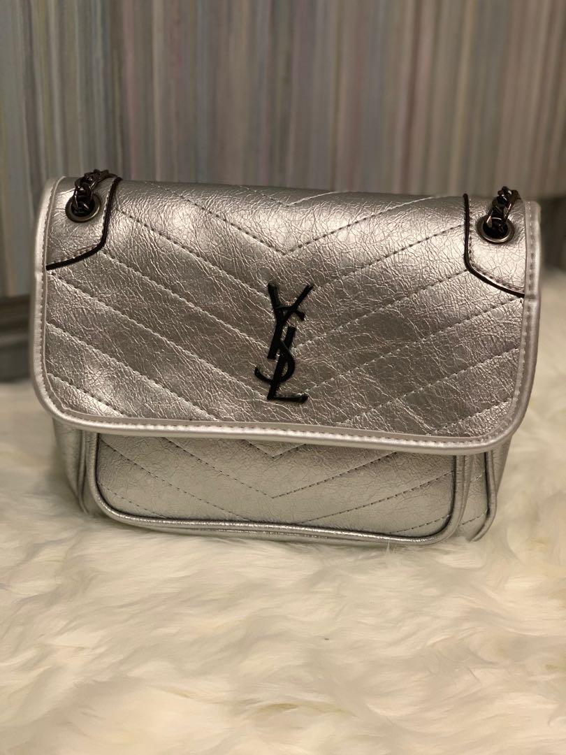 ysl silver bag