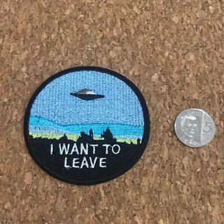 I want to leave ufo iron on sew on patch