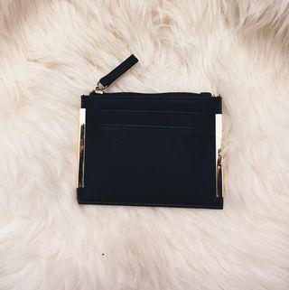 Black Leather Card Holder