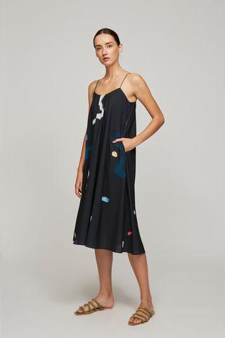 Our Second Nature (OSN) Treasures Tent Dress in Black (S)