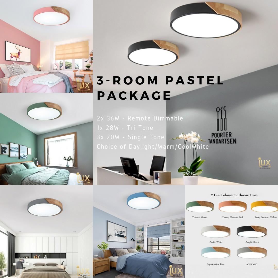 3 Room Pastel Scandinavian Home Lighting Package Furniture Home Decor Lighting Supplies On Carousell