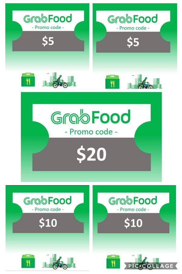 50 Value Grab Food Promotion Bundle Code Entertainment Gift Cards Vouchers On Carousell