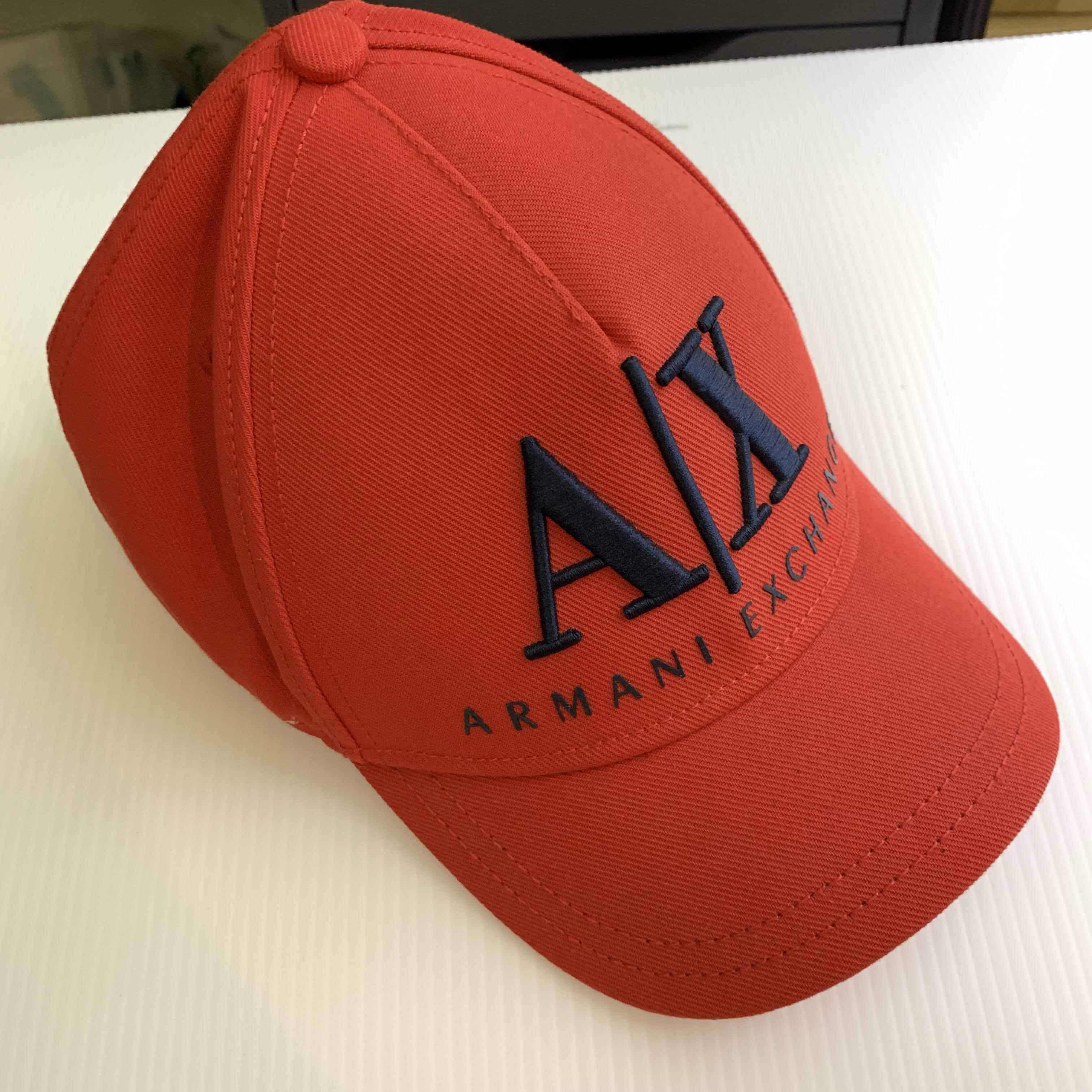 Armani Exchange - Red Baseball Cap - Genuine, Men's Fashion, Watches &  Accessories, Cap & Hats on Carousell