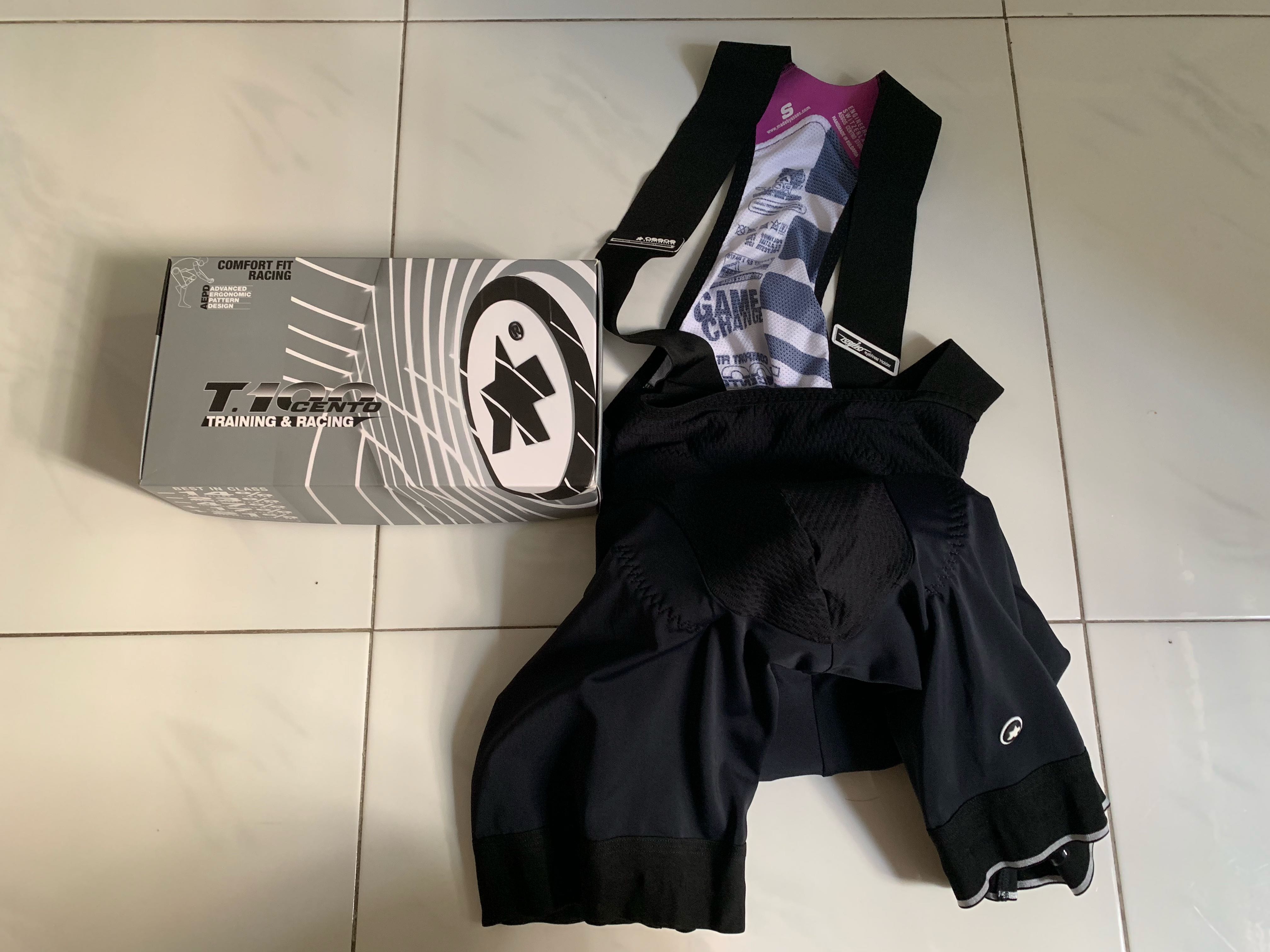 Assos T Cento S7 bib Shorts size S Sports Equipment Bicycles Parts Parts Accessories on Carousell