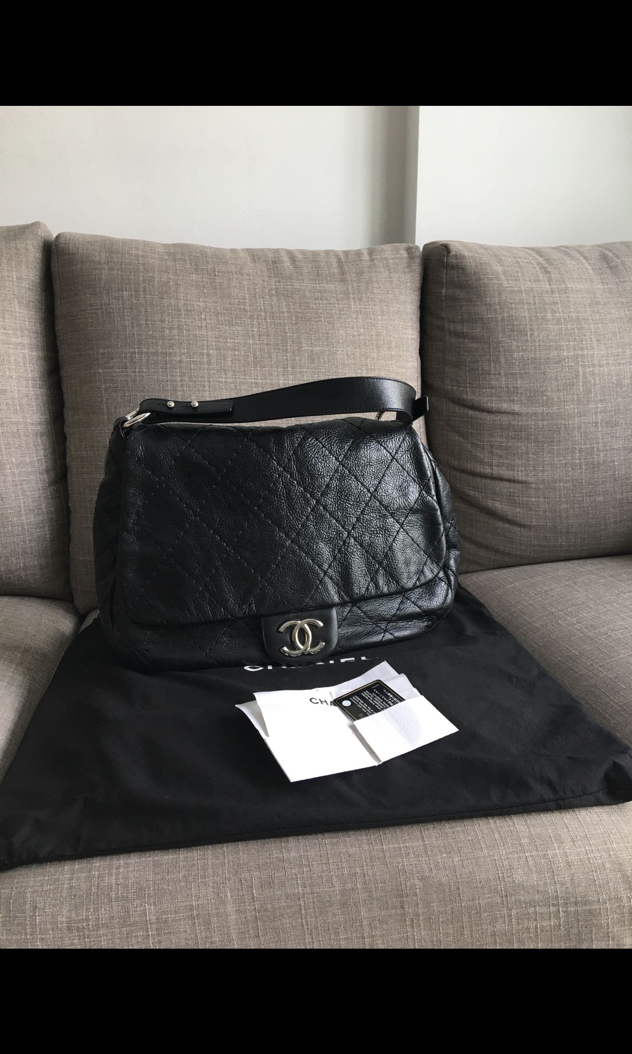 Authentic Chanel on the road flap bag, Luxury, Bags & Wallets on