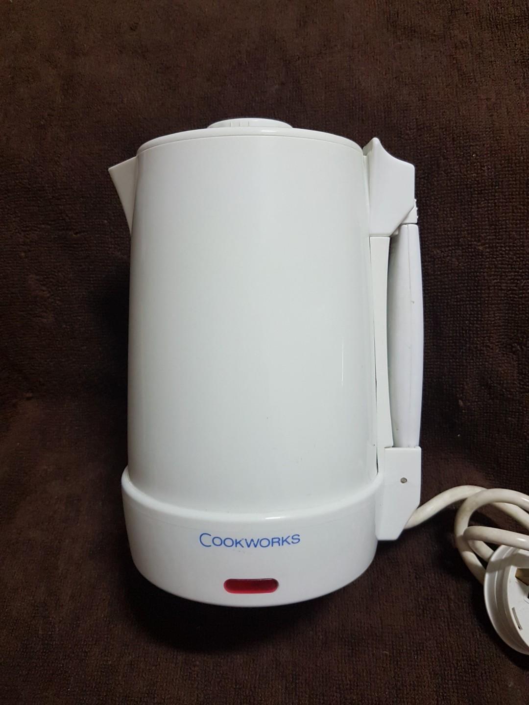 Authentic Cookworks Electric Mini Travel Jug Kettle TV Home
