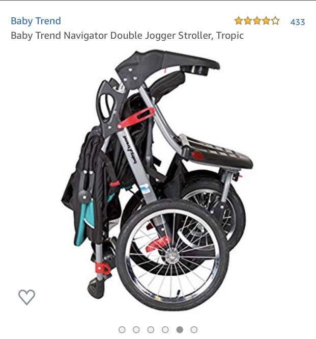 Baby Trend Navigator Double Jogger Stroller Vanguard NEW