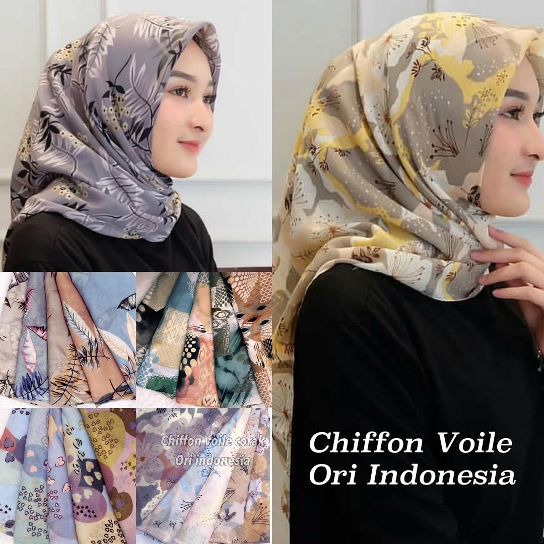 Bawal Chiffon Voile Printed Women S Fashion Muslim Fashion Scarves On Carousell