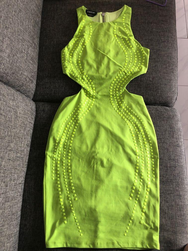 sexy lime green dress
