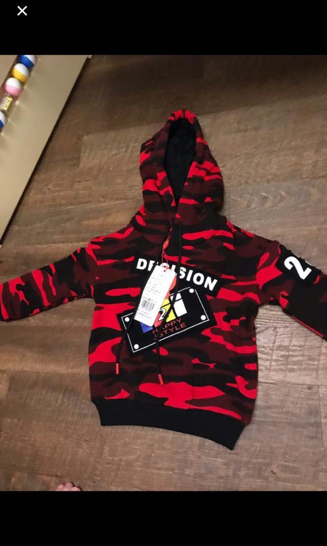 Red hotsell army hoodie