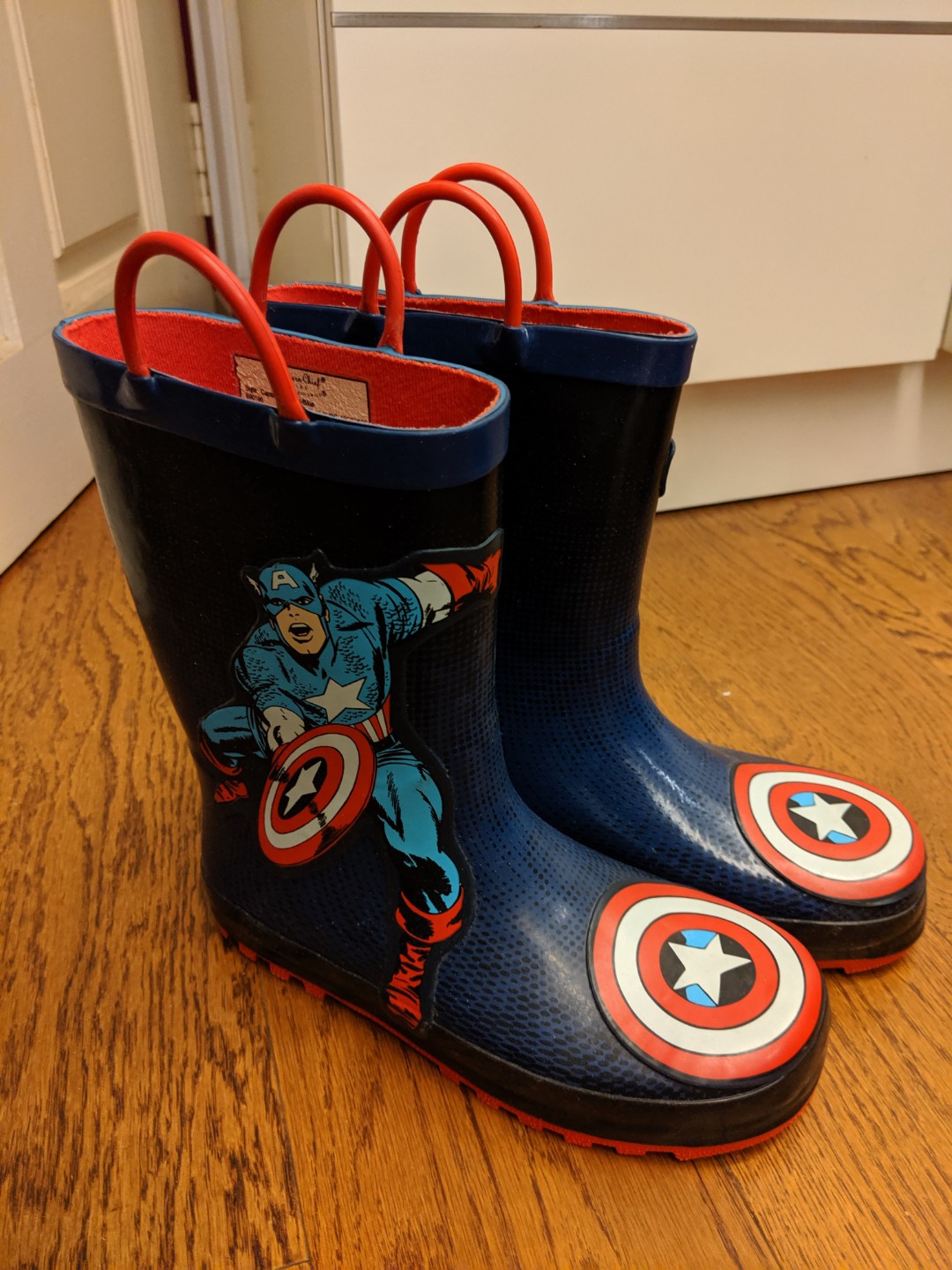 Captain america rain boots discount