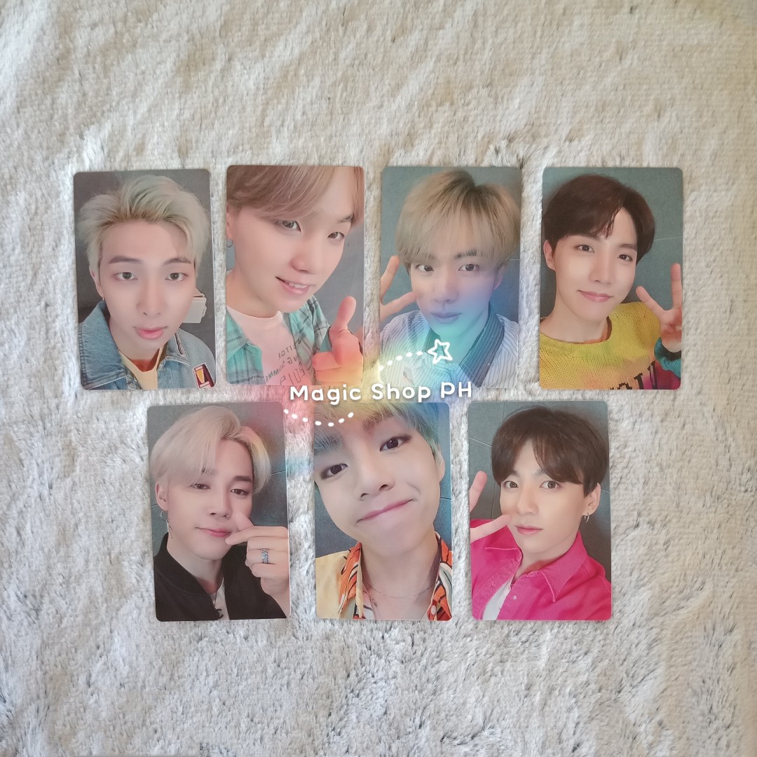 bts lights boy with luv official fc limited selfie photocard set