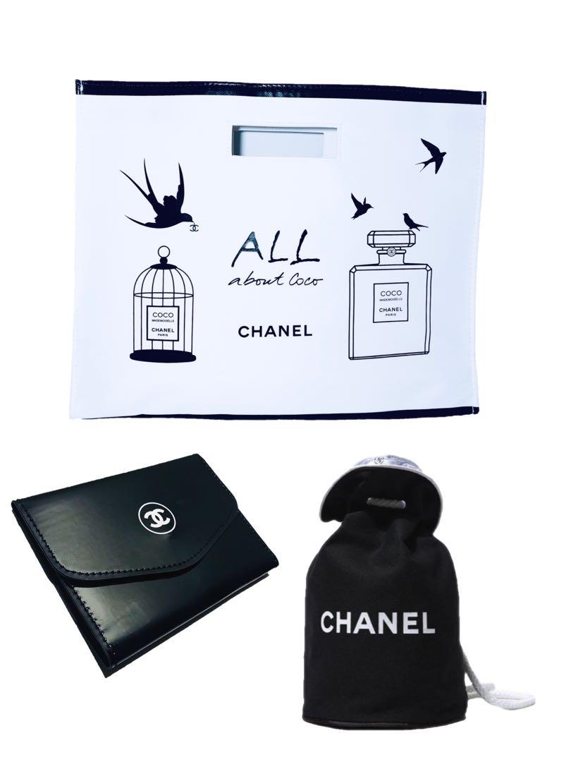Chanel Vip Gift Set Handbag Passport Holder And Small Canvas