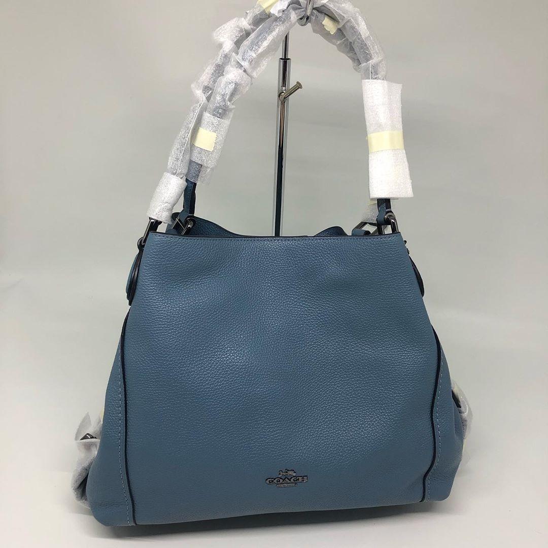 Coach Edie 31 sz 25 32x26x10 Chambray Barang Mewah Tas Dompet