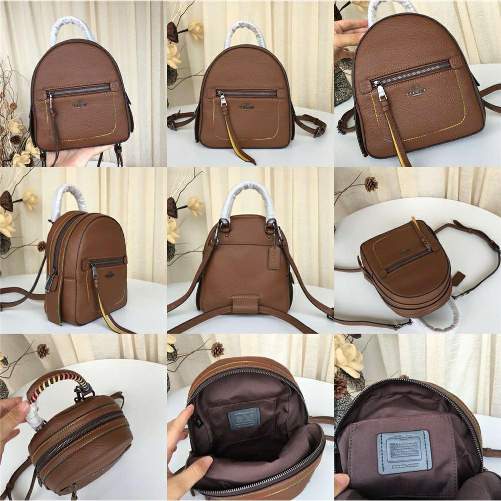 Coach andi backpack with rainbow stitching sales